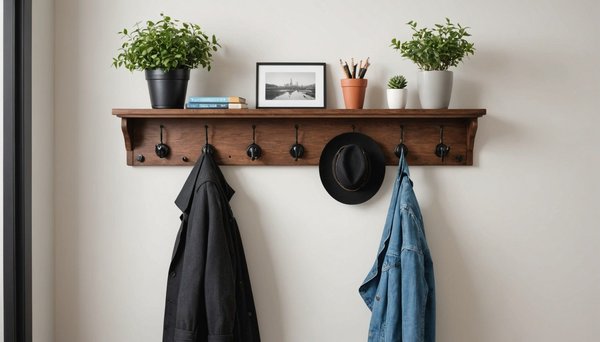 Porte manteau accroché au mur : style et gain de place