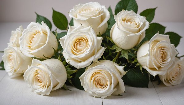 Roses blanches pour la saint-valentin : élégance et douceur
