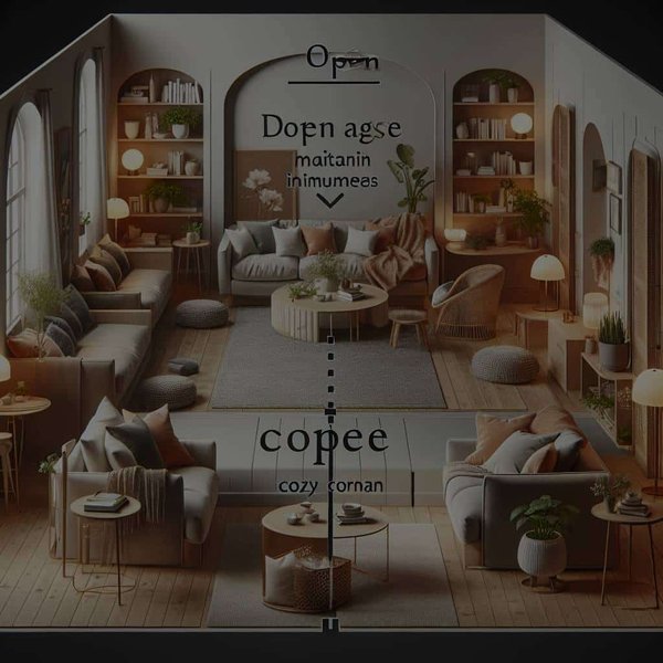 Comment concevoir un espace de vie ouvert tout en conservant des zones intimes ?