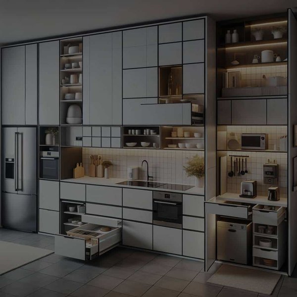 Quelles techniques pour dissimuler l'électroménager dans une cuisine au design minimaliste ?